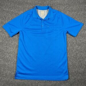 VTG Scandia Woods Mens Blue Short Sleeve Collared Polo Shirt with Pocket Size‎ S